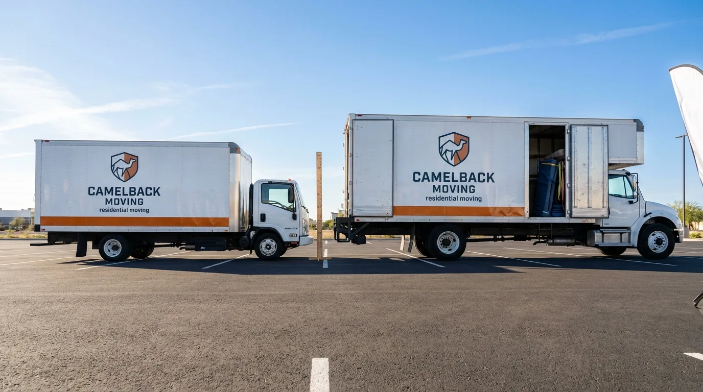 Moving truck size capacity guide in Ludowici